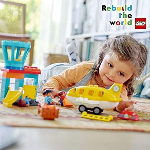 LEGO 10871 DUPLO Flughafen, Bauset mit Flugzeug für Kinder ab 2 Jahre Single, Single