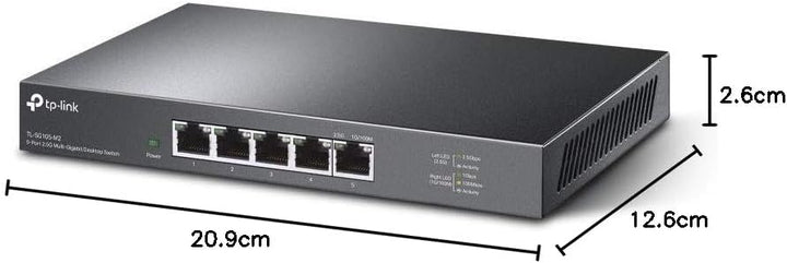 TP-Link TL-SG105-M2 5× 2.5-Gigabit ports Ethernet LAN Switch(Plug-and-Play,Metallgehäuse, QoS, IGMP-