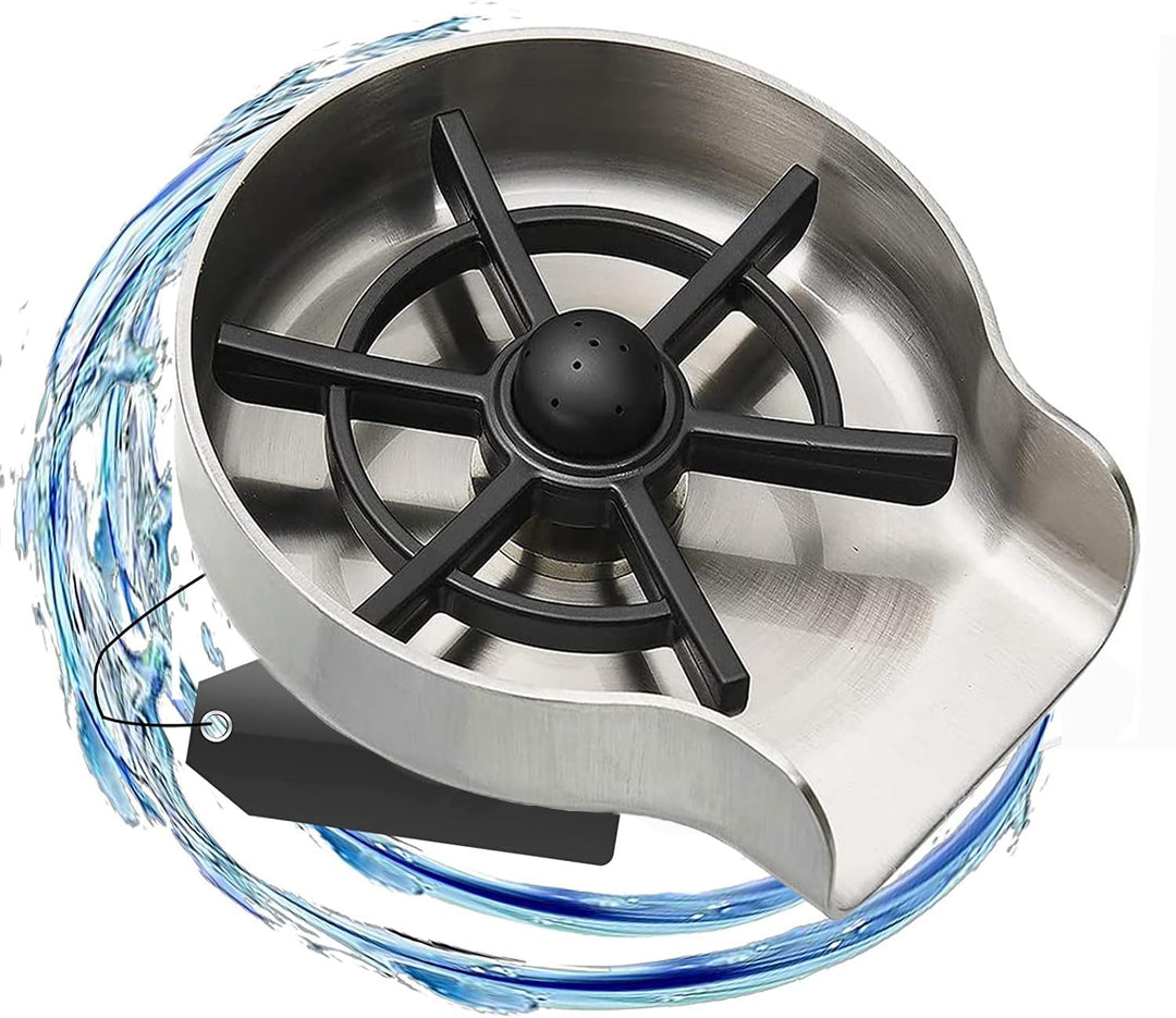 Glasspüler Waschbecken - Edelstahl Flaschenspüler Flaschen Reinigung Cup Washer, Gläserspülgerät Bie