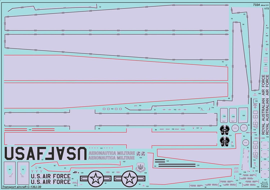 Zvezda 7324 Modellbausatz, Geformte Farbe