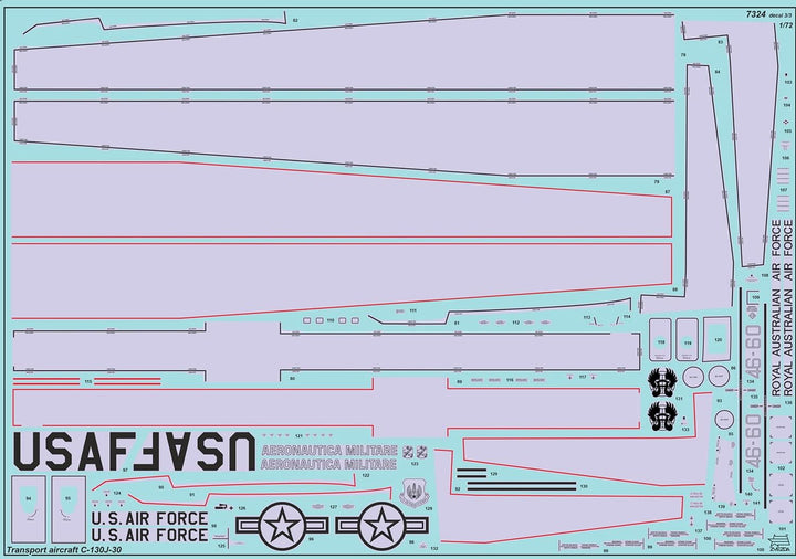 Zvezda 7324 Modellbausatz, Geformte Farbe