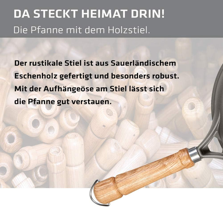 Berndes Veggi Wok Bonanza Induktion 28 cm, Wokpfanne mit 3-lagiger Antihaftversiegelung und Holzgrif