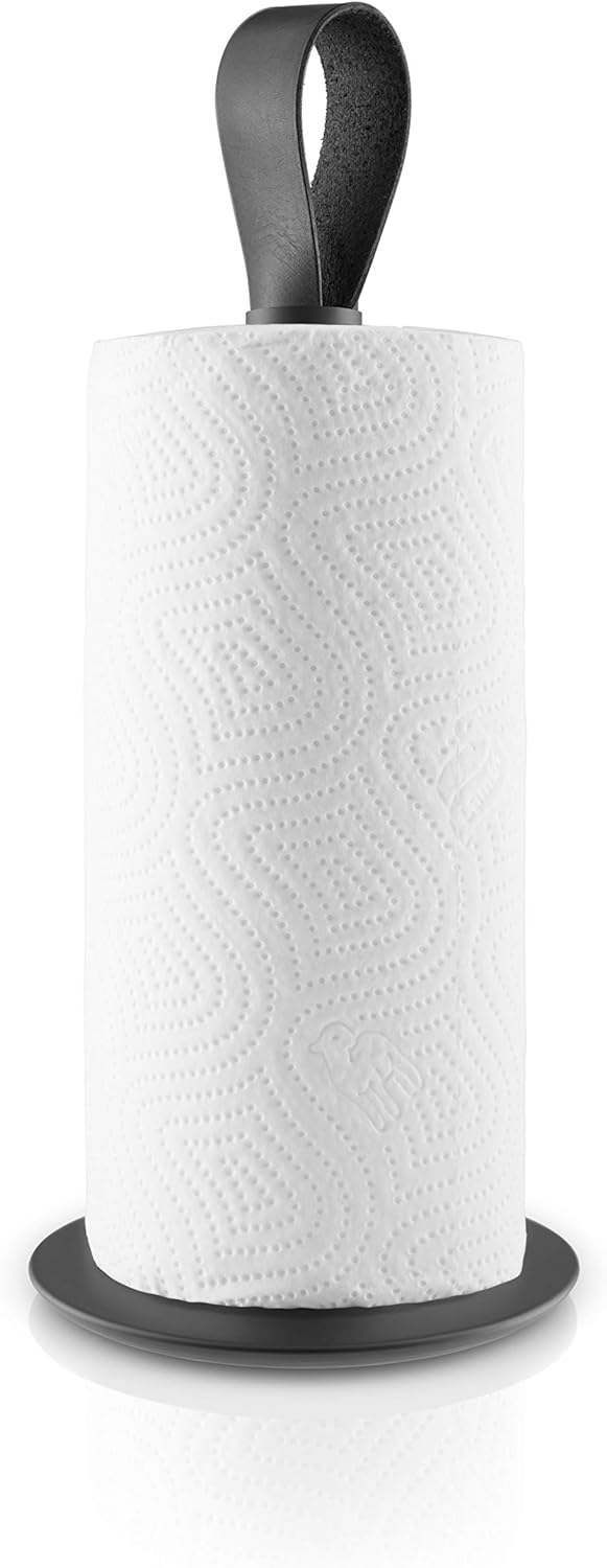 EVA SOLO | Küchenrollenhalter Black | Elegantes, skandinavisches Design | Schwarz, Schwarz
