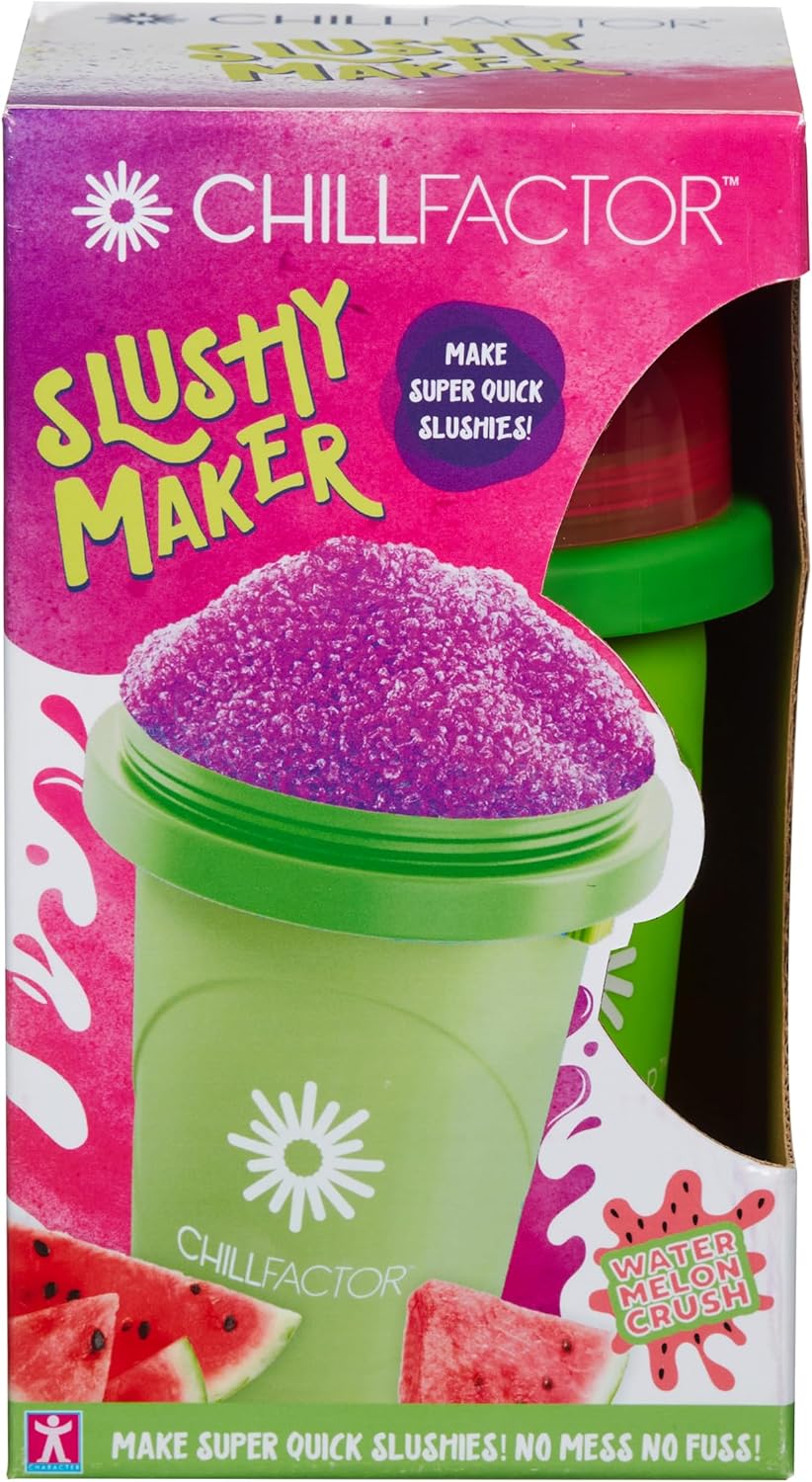 BANDAI CHILLFACTOR CO07952 Küchenspielzeug, Slush-Maschine mit wiederverwendbarem Becher und Strohha