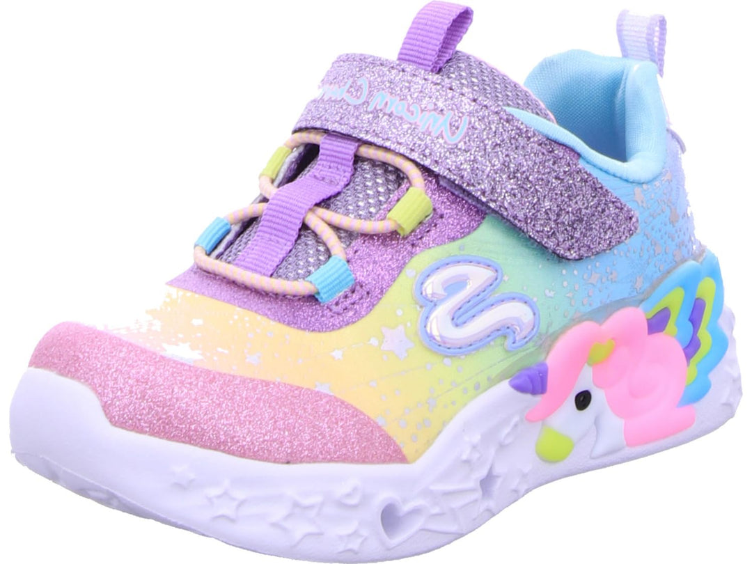 Skechers Mädchen Unicorn Dreams Sneaker 21 EU Purple Textile Multi Trim, 21 EU Purple Textile Multi