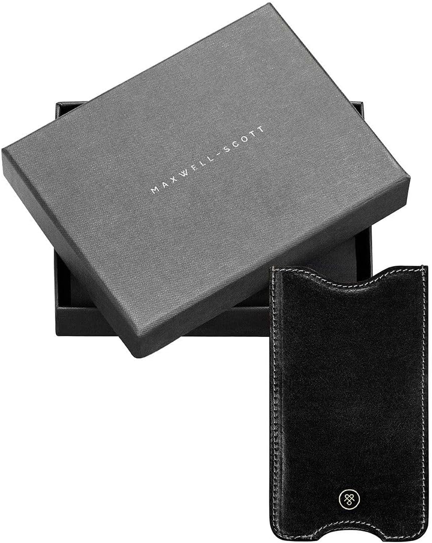 Maxwell Scott - Luxuriöse Handytasche aus Leder für iPhone XR, iPhone 11, Samsung S10 & Samsung S8 -