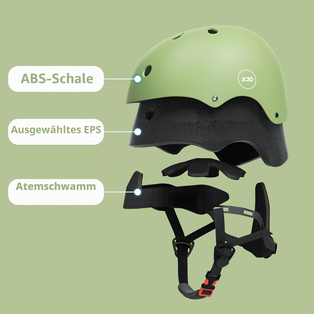 XJD Fahrradhelm für Kinder, Verstellbare Kinderhelm Skaterhelm Kinder Helm für Fahrrad Skateboard Sc