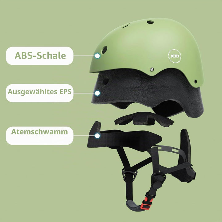 XJD Fahrradhelm für Kinder, Verstellbare Kinderhelm Skaterhelm Kinder Helm für Fahrrad Skateboard Sc
