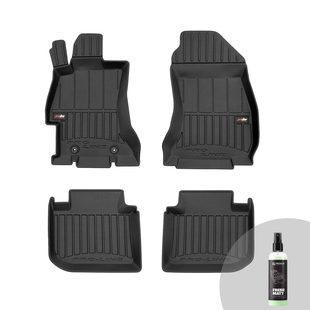 FROGUM ProLine 3D Gummimatten Exklusiven Auto Fussmatten Autofussmatten für Subaru Impreza IV 2011-2