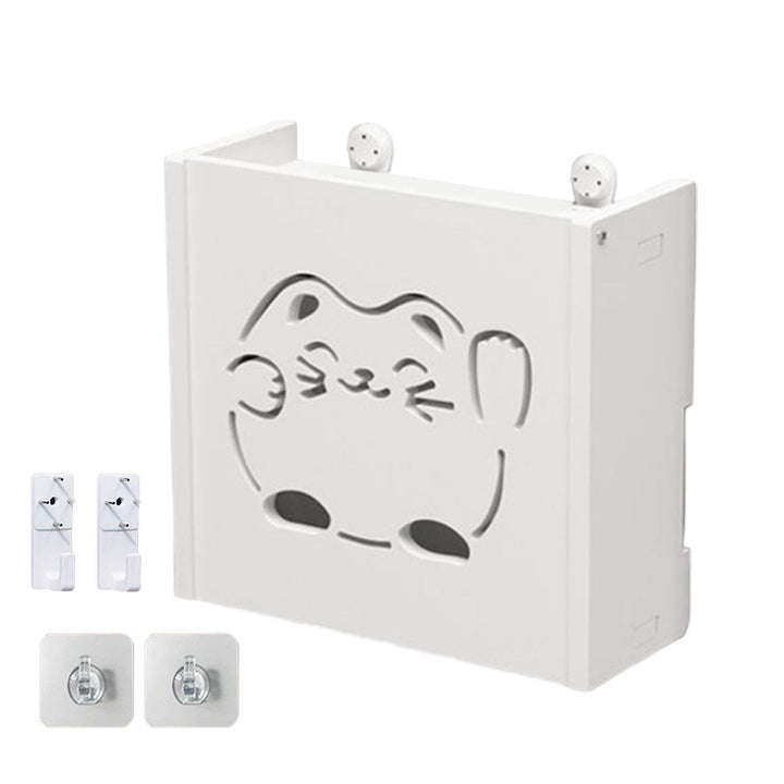 WiFi Router Aufbewahrung, Wandmontage Router Hider Box Aufbewahrung Ohne Bohren Router Aufbewahrung,