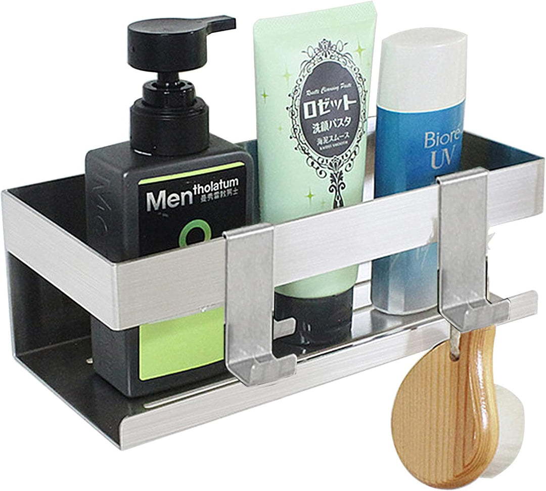 Duschablage aus Edelstahl 304, ohne Bohren, selbstklebende Duschkorb Badregal, Shampoo Halterung Dus