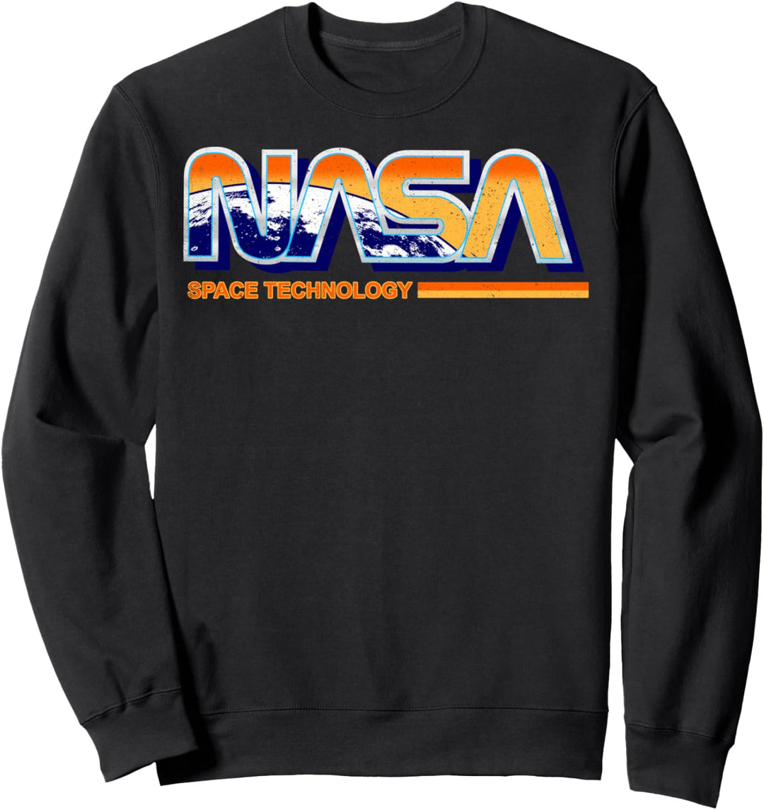 NASA Space Technology Retro Rainbow Logo Sweatshirt