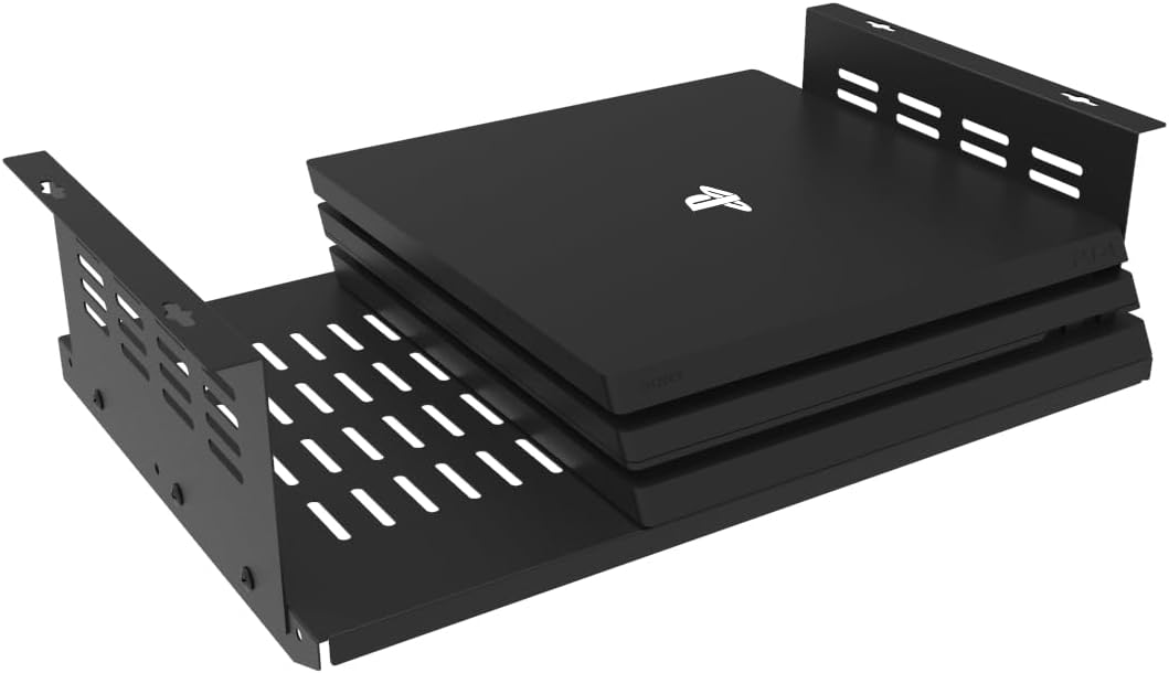 JINGCHENGMEI Untertisch-Computer-Halterung für SFF-Computer und PCs mit kleinem Formfaktor, platzspa