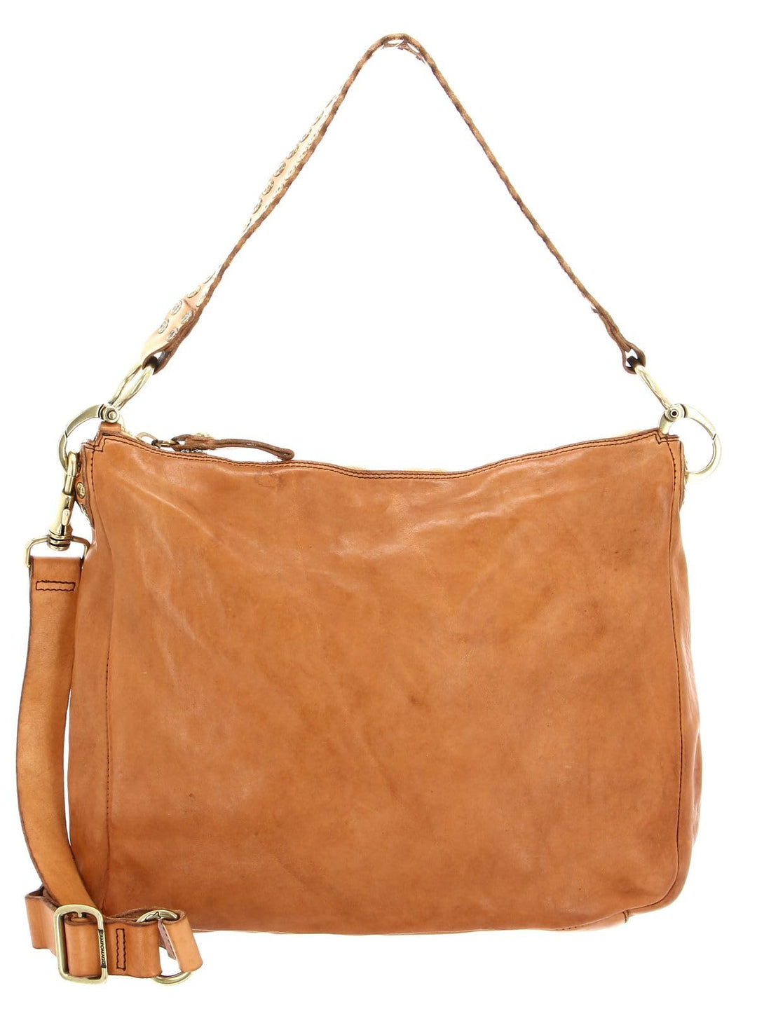 Campomaggi Alabama - Schultertasche 35 cm cammello