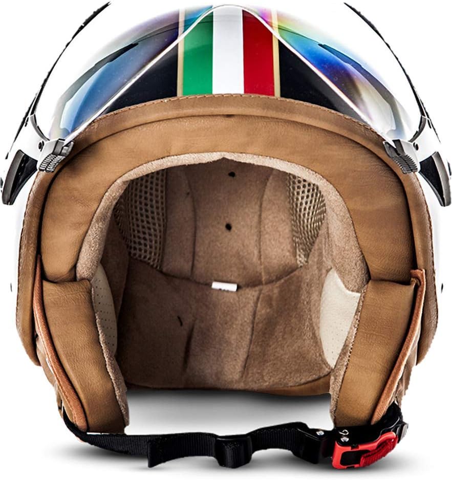 Soxon® SP-325 „Imola Black“ · Jet-Helm · Motorrad-Helm Roller-Helm Scooter-Helm Moped Mofa-Helm Chop