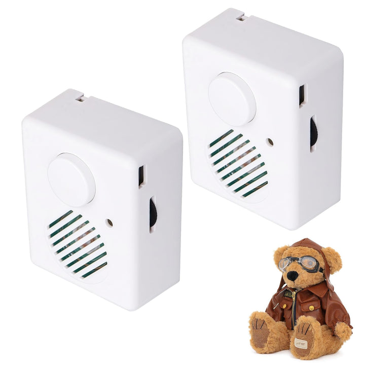 2 Stück Diktiergerät Für Stofftiere, Sprachmodul Für Kuscheltiere, Soundmodul Für Teddybär, Sprachmo