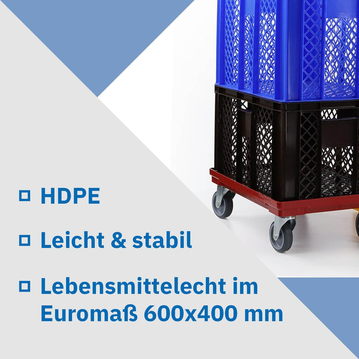 DIE BOX FABRIK 4er SET Bäckerkisten 600x400x150mm, Bäckerkiste, Brotkiste, Brotkörbe, Brötchenkiste,