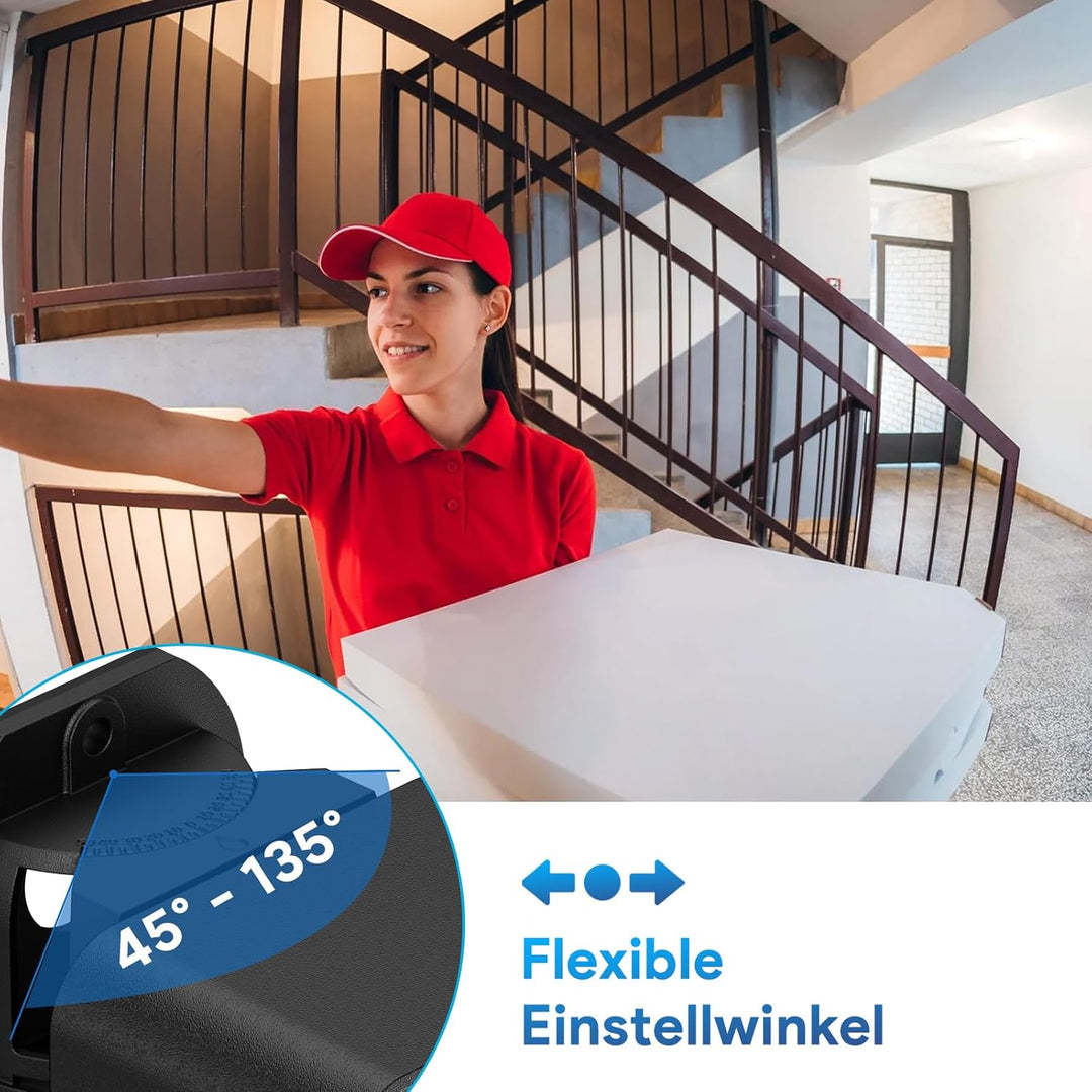 Regenfest Video Türklingel Halterung 45-135° Kompatibel mit Video Doorbell Wired/Pro-Pro2/4/3 Plus/3