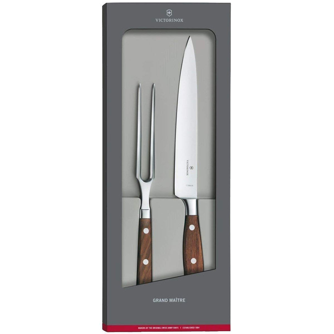 Victorinox, 7.7240.2, Grand Maître, Tranchier-Set, 2-teilig, Extra scharfe Klinge, mit edlem Holzgri