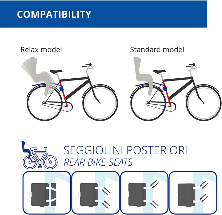 BELLELLI Attacco B-Fix per Seggiolini Anteriori e Posteriori Diametro: