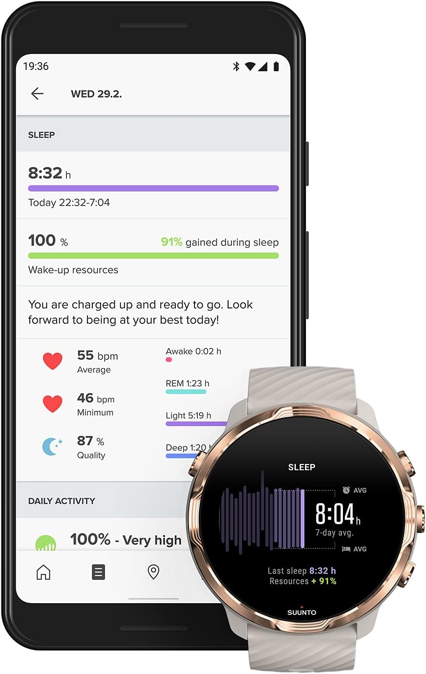 Suunto 7 Smartwatch with Versatile Sports Sandstone Rosegold, Sandstone Rosegold