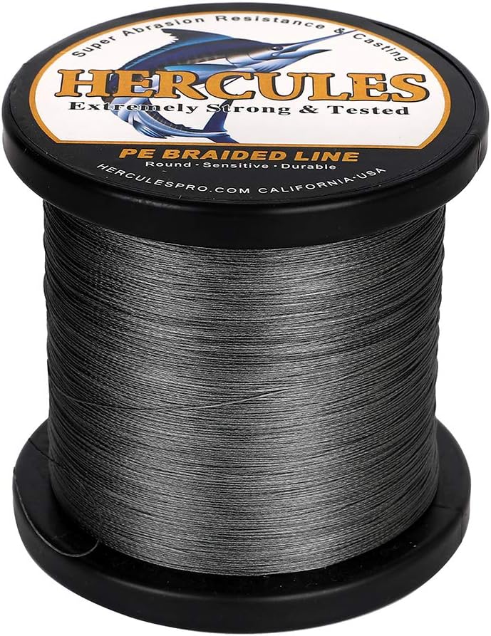 HERCULES Super Cast 100m - 2000m Yards Geflochtene Angelschnur 10lb - 300lb Test für Salzwasser Süss