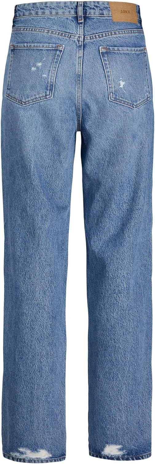JJXX Female Loose Fit Jeans JXSeville RR5001 28W / 32L Medium Blue Denim, 28W / 32L Medium Blue Deni