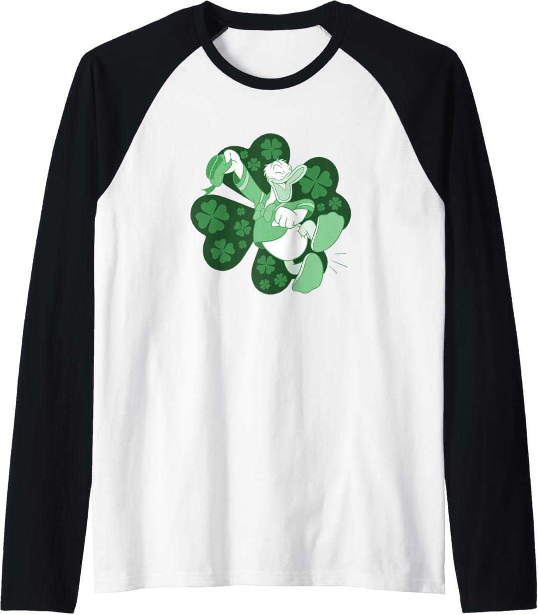 Disney Mickey And Friends St. Patrick's Tag Donald Duck Raglan