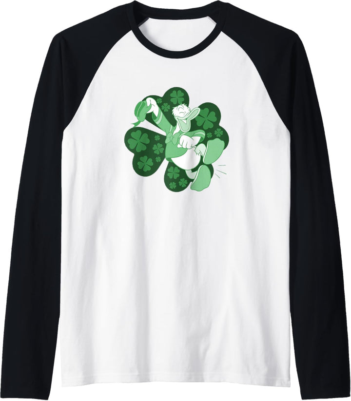 Disney Mickey And Friends St. Patrick's Tag Donald Duck Raglan