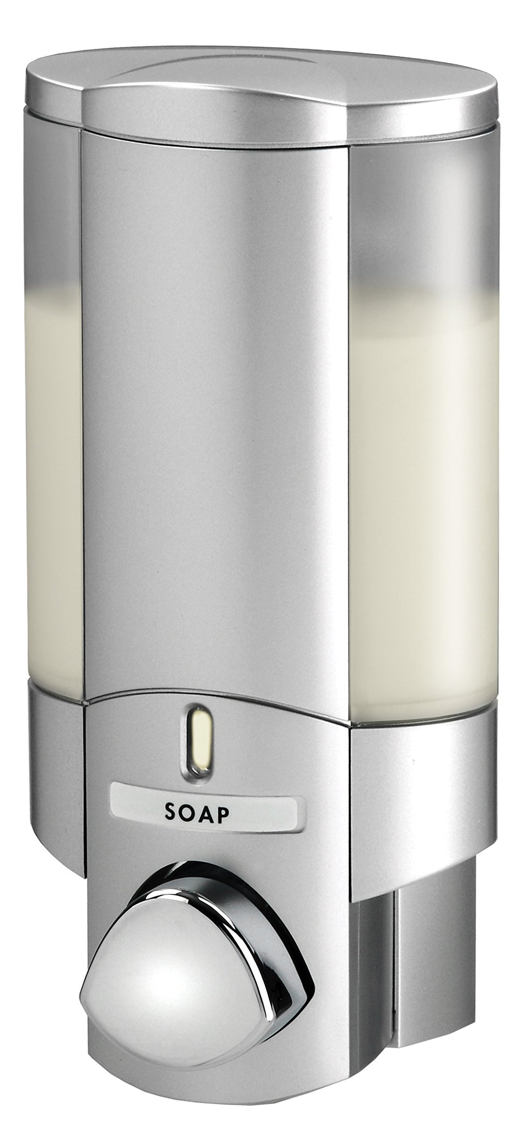 Better Living Aviva Seifenspender für 1 Flasche, Satin Silver 1-Chamber Satin-Silberfarben Satin-sil