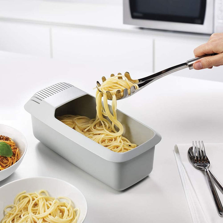 Mikrowellen Nudelkocher mit Sieb, Mikrowellen Nudelbehälter Kocher, Mikrowellengeeigneter Spaghetti
