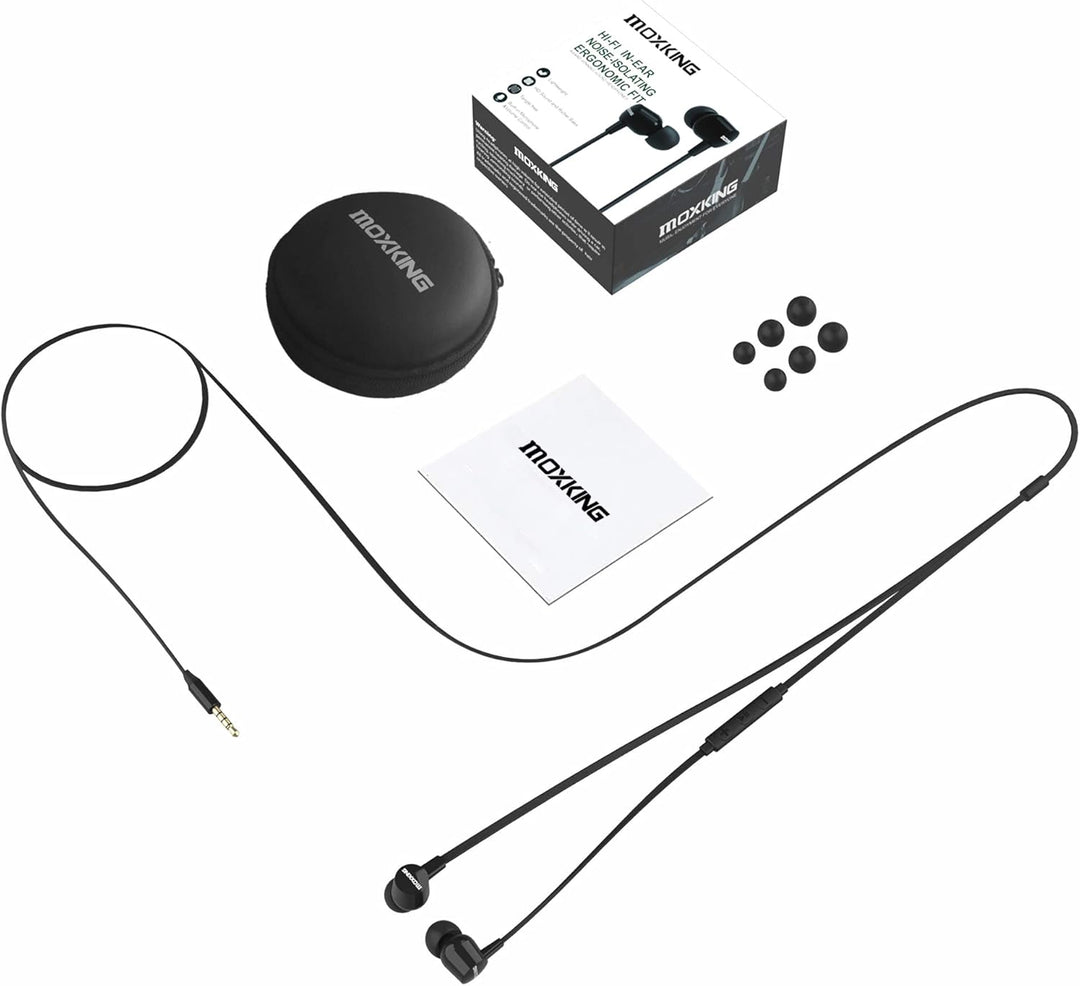 Kabelgebundene Ohrhörer fürkleine Ohren, mit Mikrofon &amp;Lautstärkeregler, flaches Kabel, ideal fürKin