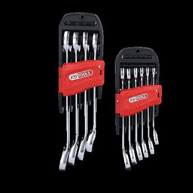 KS Tools 503.5950 DUO GEARplus Ratschenringmaulschlüssel mit Maul-Ratschenfunktion, umschaltbar, 10-