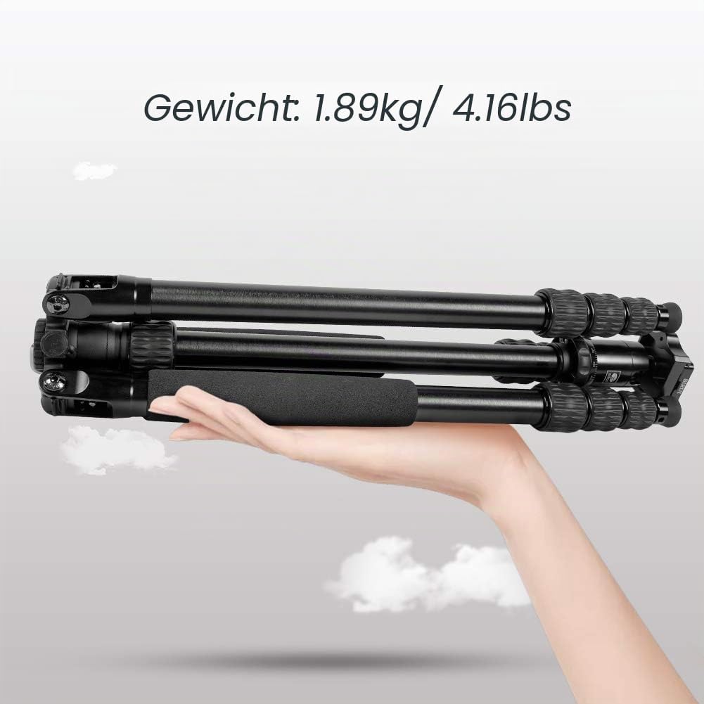 SIRUI Traveler 7A Reise-Dreibeinstativ Aluminium schwarz mit Kugelkopf Aluminum, Aluminum