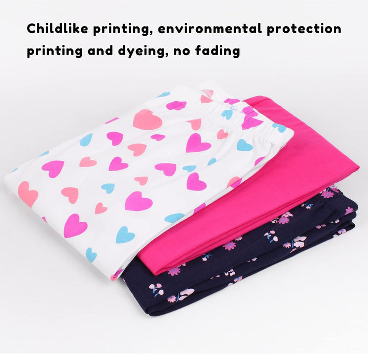 L&K-II Mädchen Leggings Hohe Taille Strumpfhosen Kinder Hosen Casual Stretch Mädchen Baumwolle Leggi