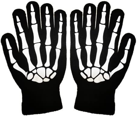 Bkrdty Sensenmann Kostüm 4 stücke Halloween Kostüm Set mit Schädelmaske Handschuhen Sense Halloween