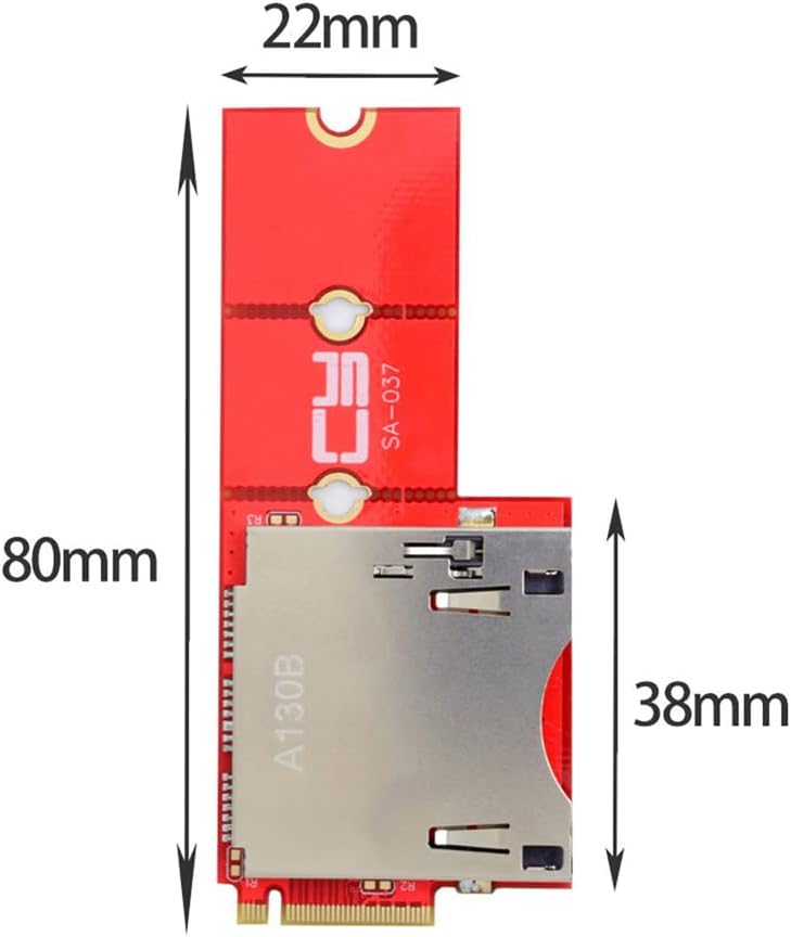 NFHK NGFF M.2 NVMe Mainboard auf CF Express-Verlängerungsadapter M2 M-Key für CFE Typ-B-Unterstützun