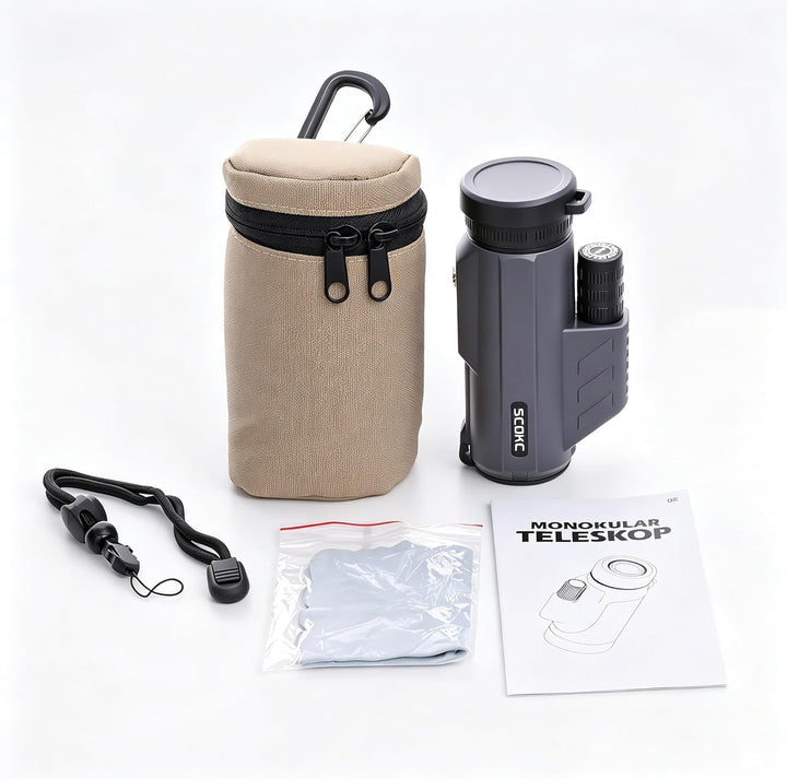 Wasserdichtes Monokular-Teleskop | Leicht mit Reisetasche, kompakt, 10-fache Vergrösserung, breites