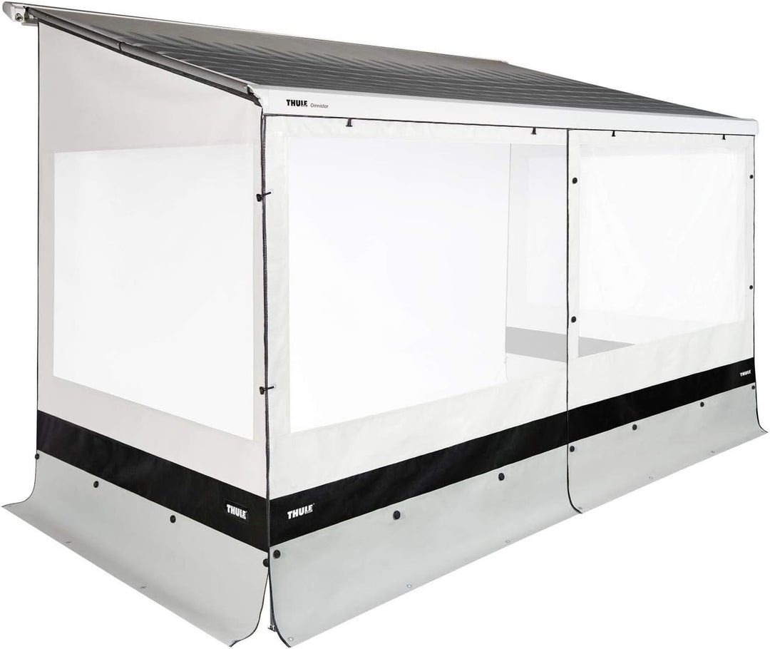 Thule Rain Blocker G2 Vorderwand 1,50m Markise Windschutz Wohnwagen Regenschutz Wand Seitenteil grau