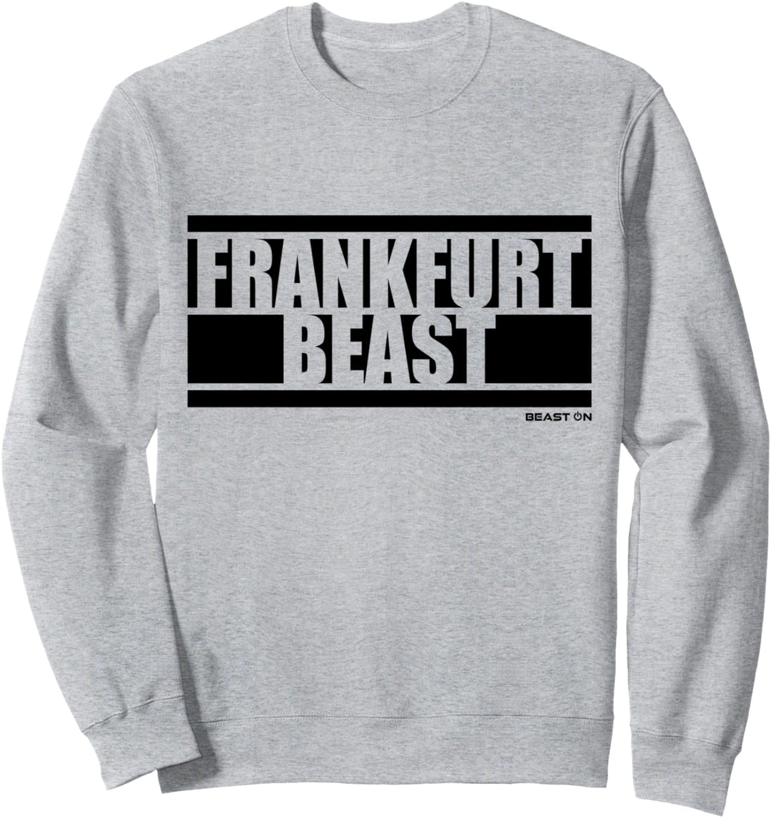 Frankfurt Beast Frankfurter Fitness Gym Motivation weisses Sweatshirt