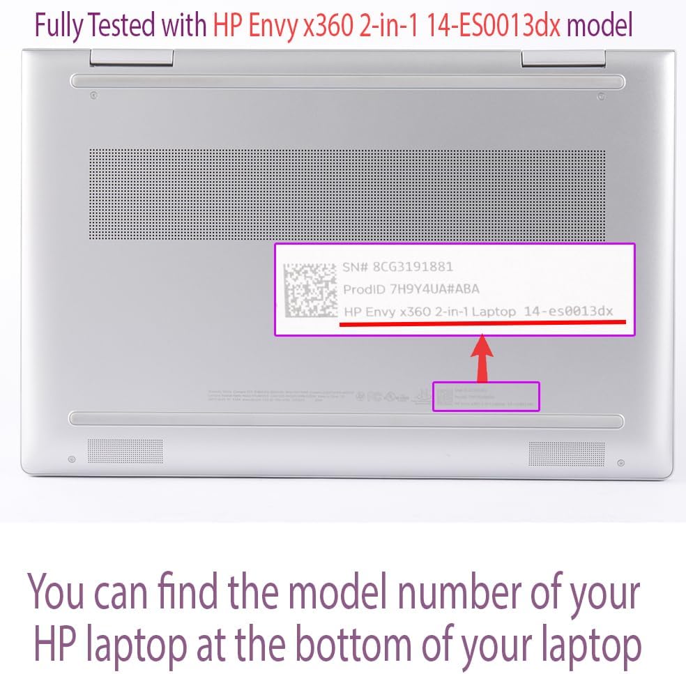 mCover Hartschalen-Schutzhülle, nur kompatibel mit HP Envy x360 14-ES0000 Serie (2023 ~ 2024) (passt