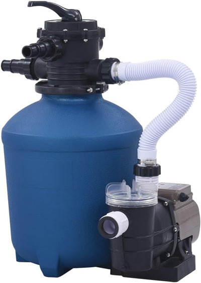 vidaXL Sandfilteranlage mit Zeitschaltuhr Sandfilterpumpe Sandfilter Poolfilter Poolpumpe Filteranla