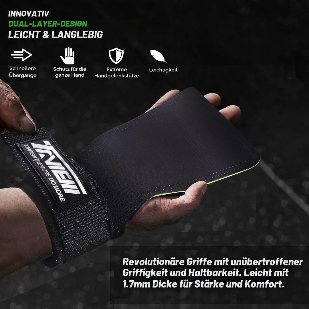 TAVIEW Cross Training Quad Ultra Magnesiumfreie Handschuhe I Gewichtheberhandschuhe I Für Crosstrain