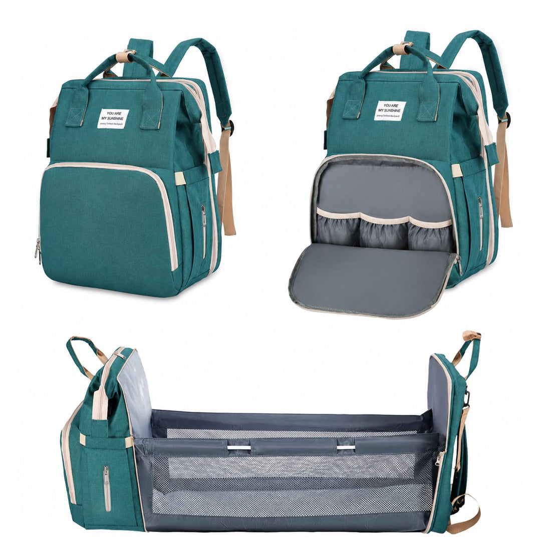 Baby Wickeltasche Rucksack,Diaper Backpack,Babytasche Reiserucksack mit Wickelauflage,Multifunktiona