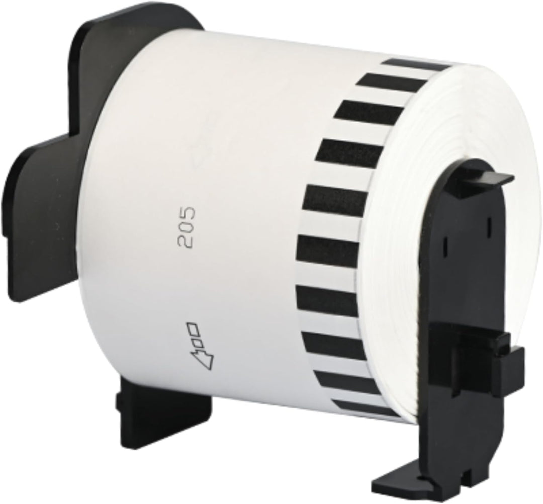 Double Dragon 10 Rollen DK-22205 Endlospapier Etiketten, 62mm x 30,48m, für Brother QL Drucker (QL-8