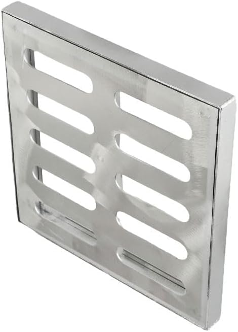 Ablaufgitter aus Edelstahl, Ablaufgitter, Abflussabdeckung, Gitterdeckel, zweireihiges Loch, Bodenab