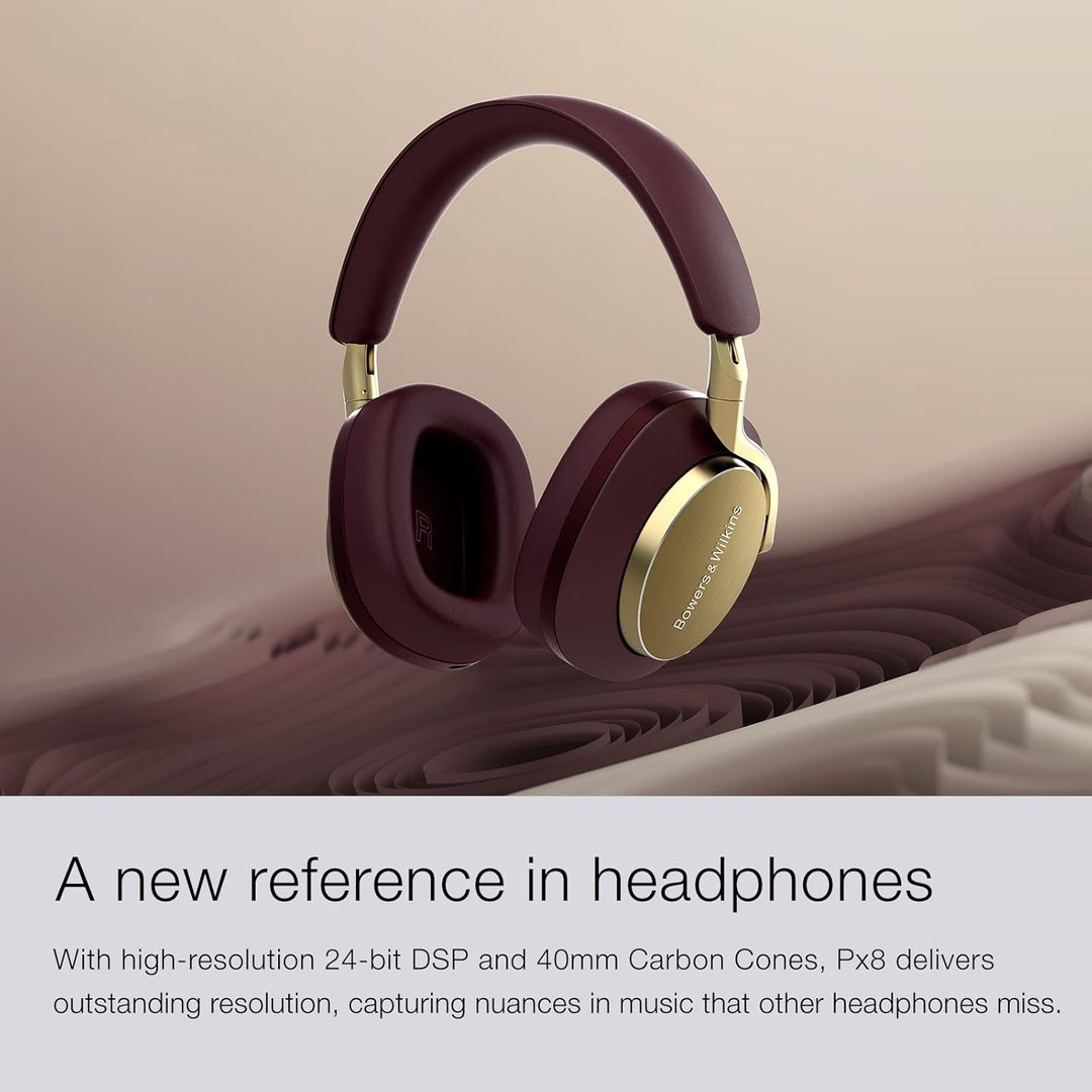 Bowers &amp; Wilkins Px8 Over-Ear-Kopfhörer mit Geräuschunterdrückung, kabellos, Bluetooth 5.0, Schnelll