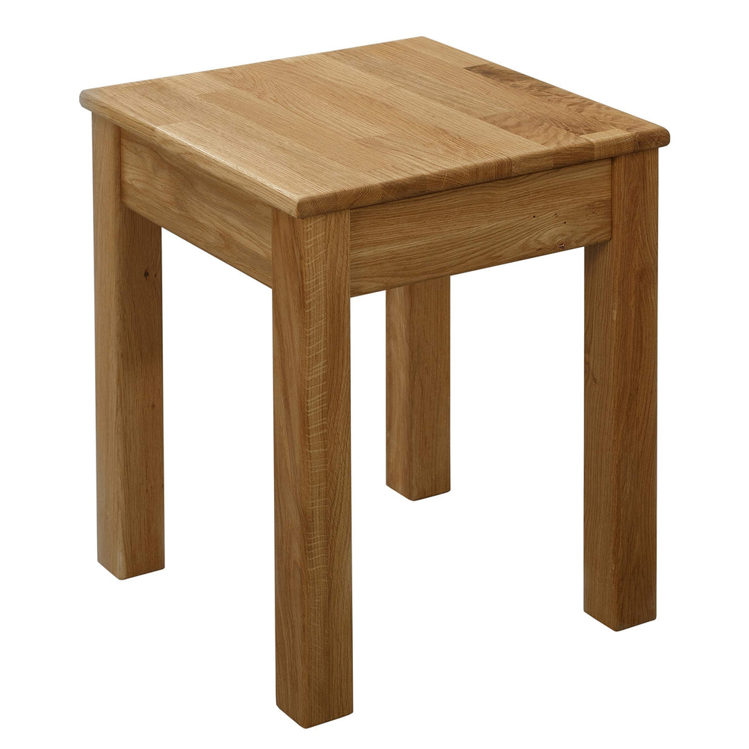Krok Wood Hocker Tomas aus Massivholz 35x35x45 cm (Eiche, 1x ohne Eingriff) 1x ohne Eingriff Eiche,