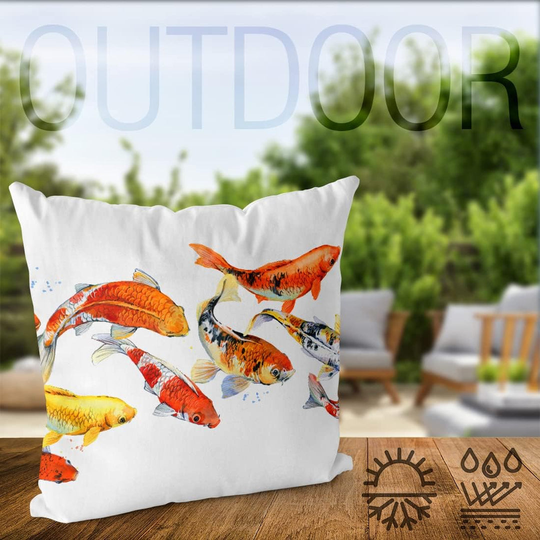 VOID Koi Karpfen Kissenbezug Kissenhülle Sofakissen Kissen Deko Outdoor-Kissen Dekokissen, Kissen Gr