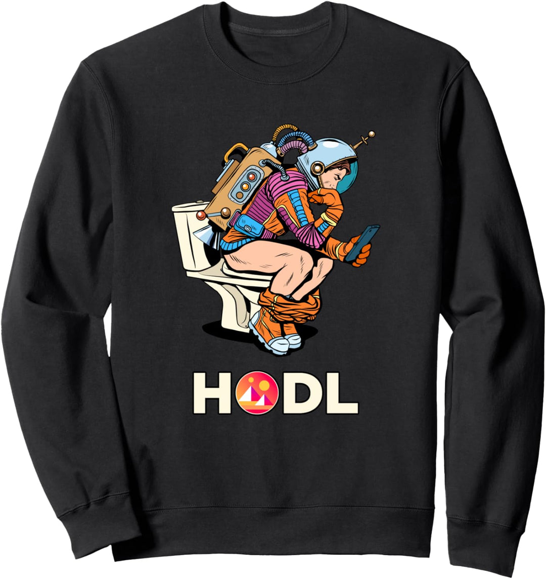 Cryptocurrency Talk - Decentraland To Moon Hodl Space Mana Sweatshirt
